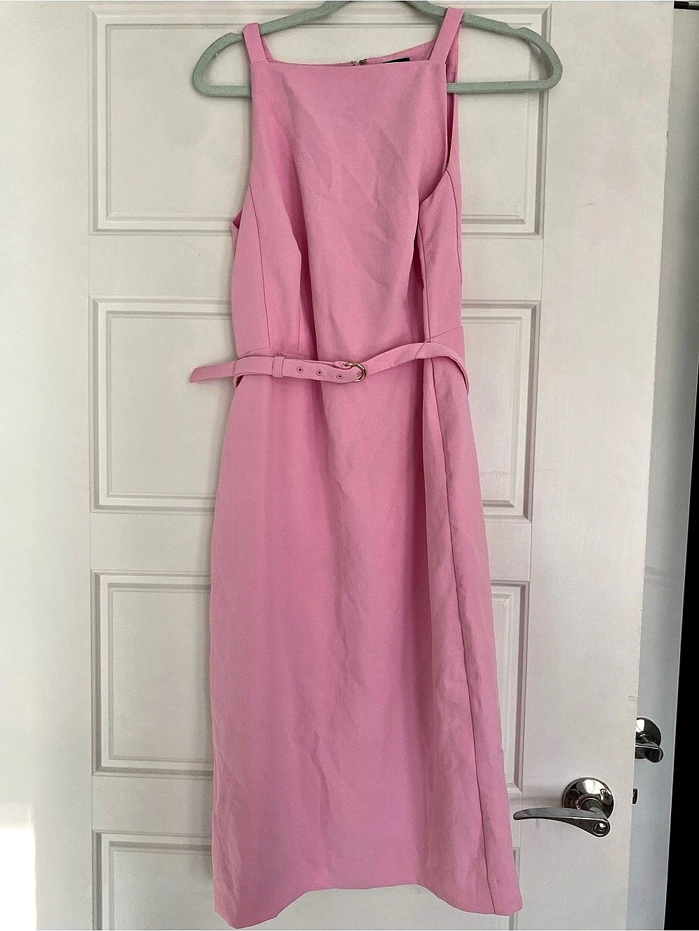 Ann Taylor Pink Maxi Dress Size 4 Like New